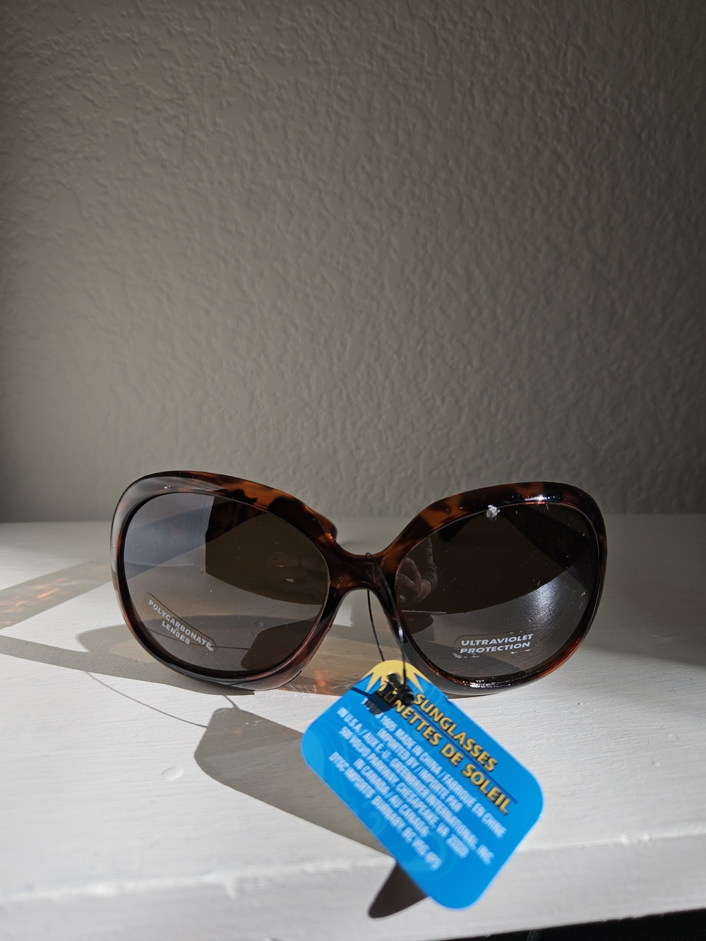Source Unknown Brown Tortoiseshell Oversized Women's Sunglasses